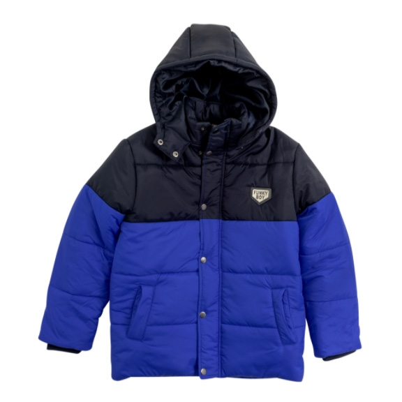 Funky Μπουφάν Aγόρι Μπλε Ρουά-Μαύρο