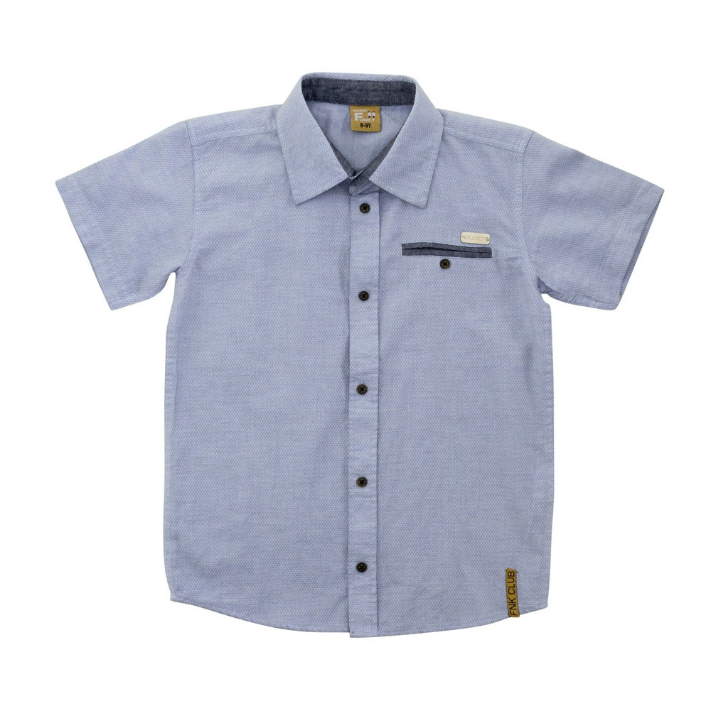 Πουκάμισο κ/μ αγόρι σε χρώμα σιέλ
