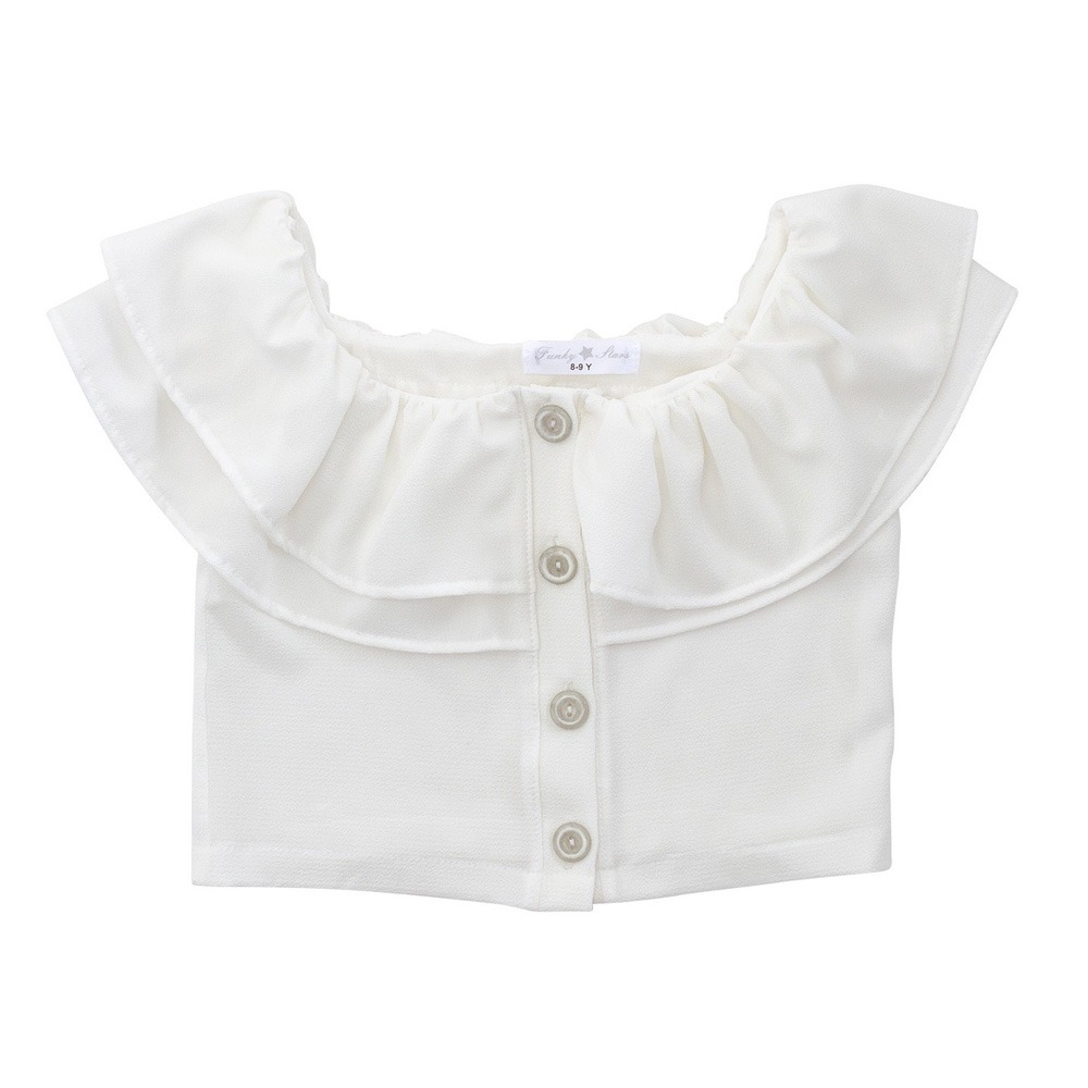 Μπλούζα κ/μ για κορίτσι σε χρώμα λευκό