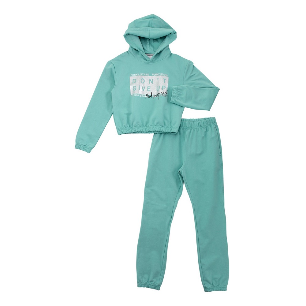 Funky Σετ Φόρμες Κορίτσι Έντονη Μέντα