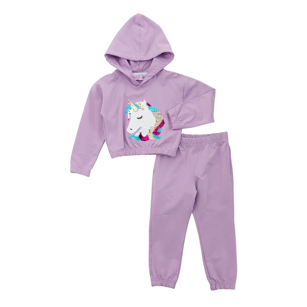 Funky Σετ Φόρμα Φούτερ Κορίτσι Bebe Λιλά