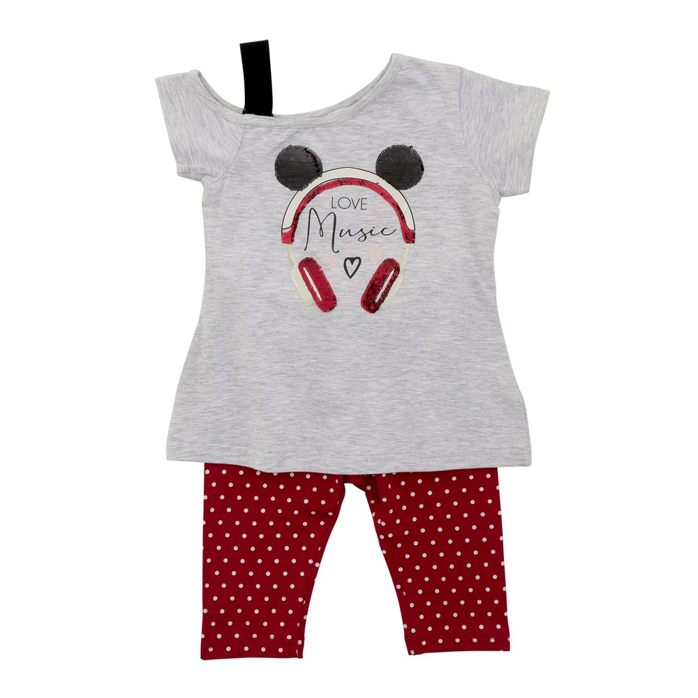 Σετ μπλουζοφόρεμα &κολάν για κορίτσι bebe με ολόσωμο τύπωμα