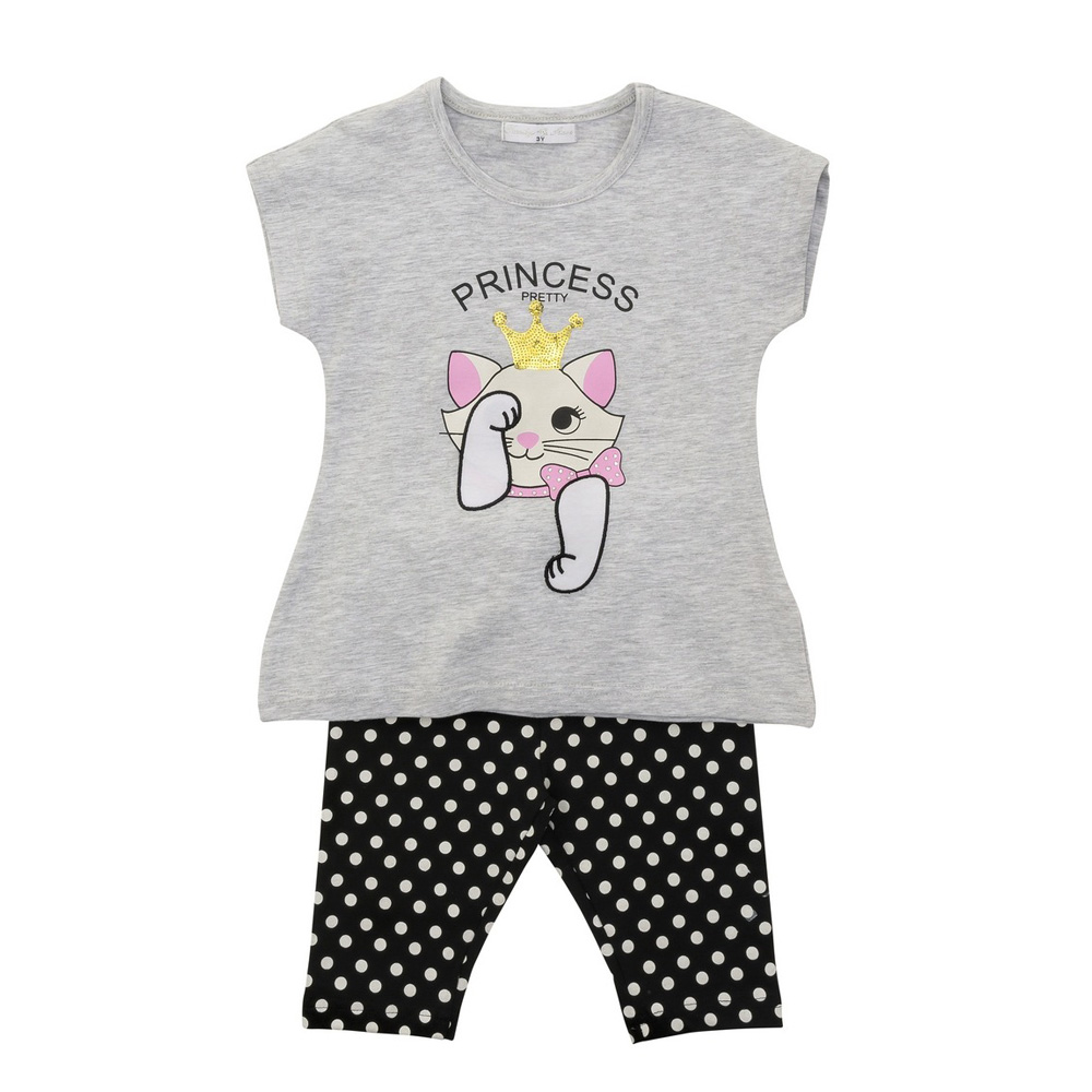 Σετ μπλουζοφόρεμα &κολάν για κορίτσι bebe με ολόσωμο τύπωμα