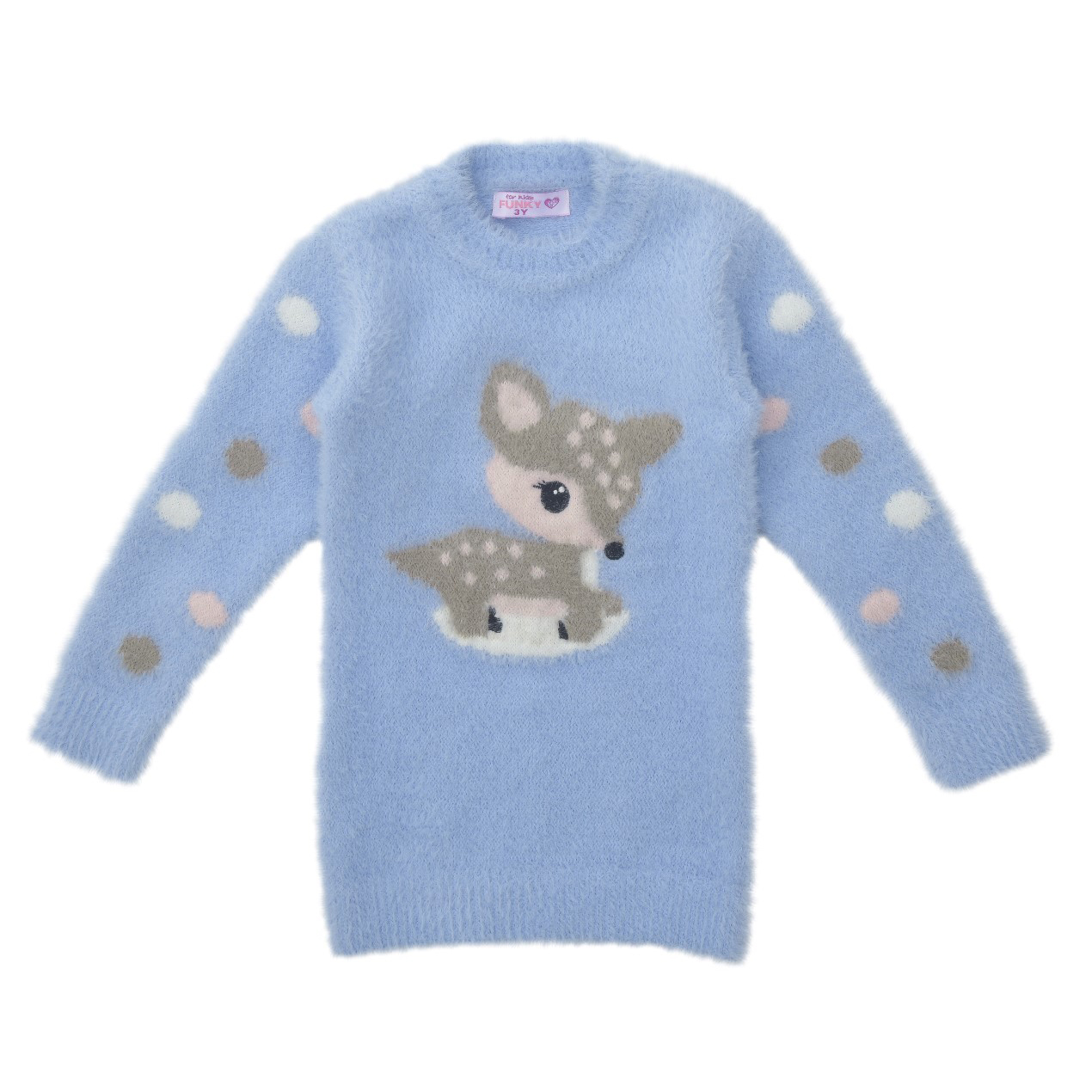 Funky Μπλουζοφόρεμα Πλεκτό για Bebe Light Blue