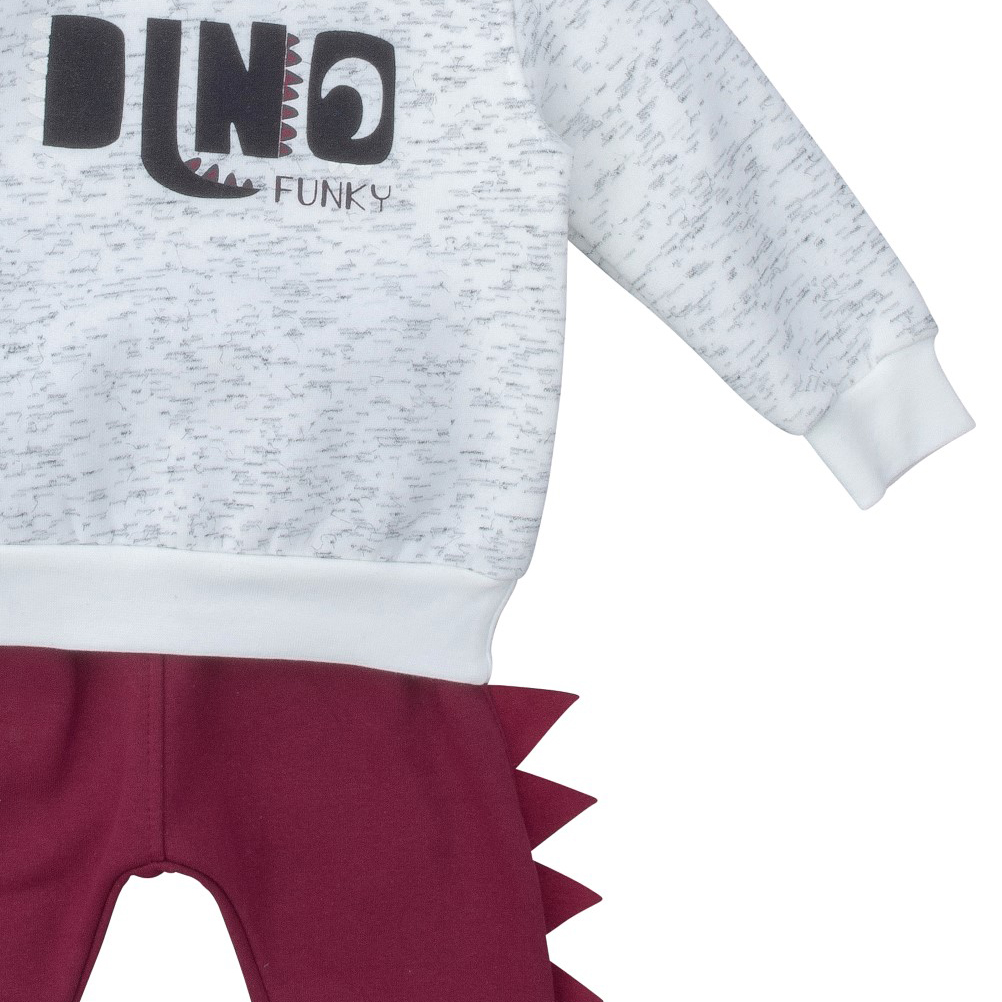 Funky Φόρμα Φούτερ για Αγόρι Εκρού - Μελανζέ - Image 4