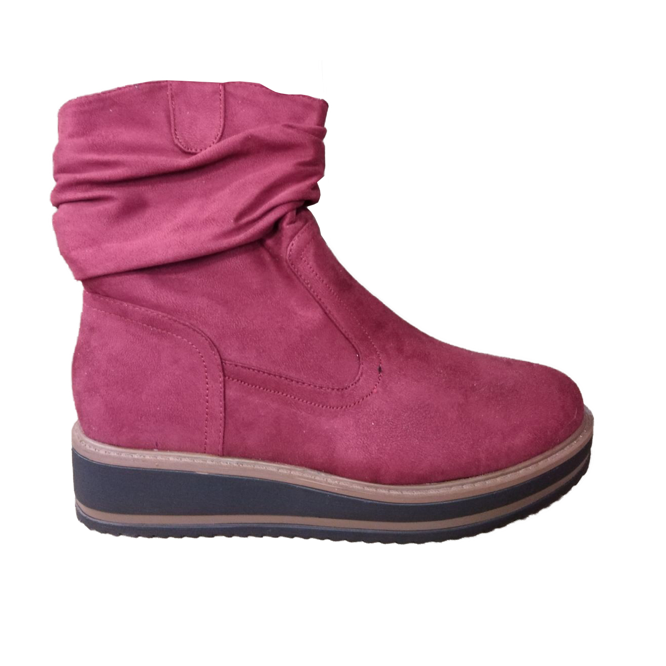 Μποτάκια Πλατφόρμες Μπορντώ