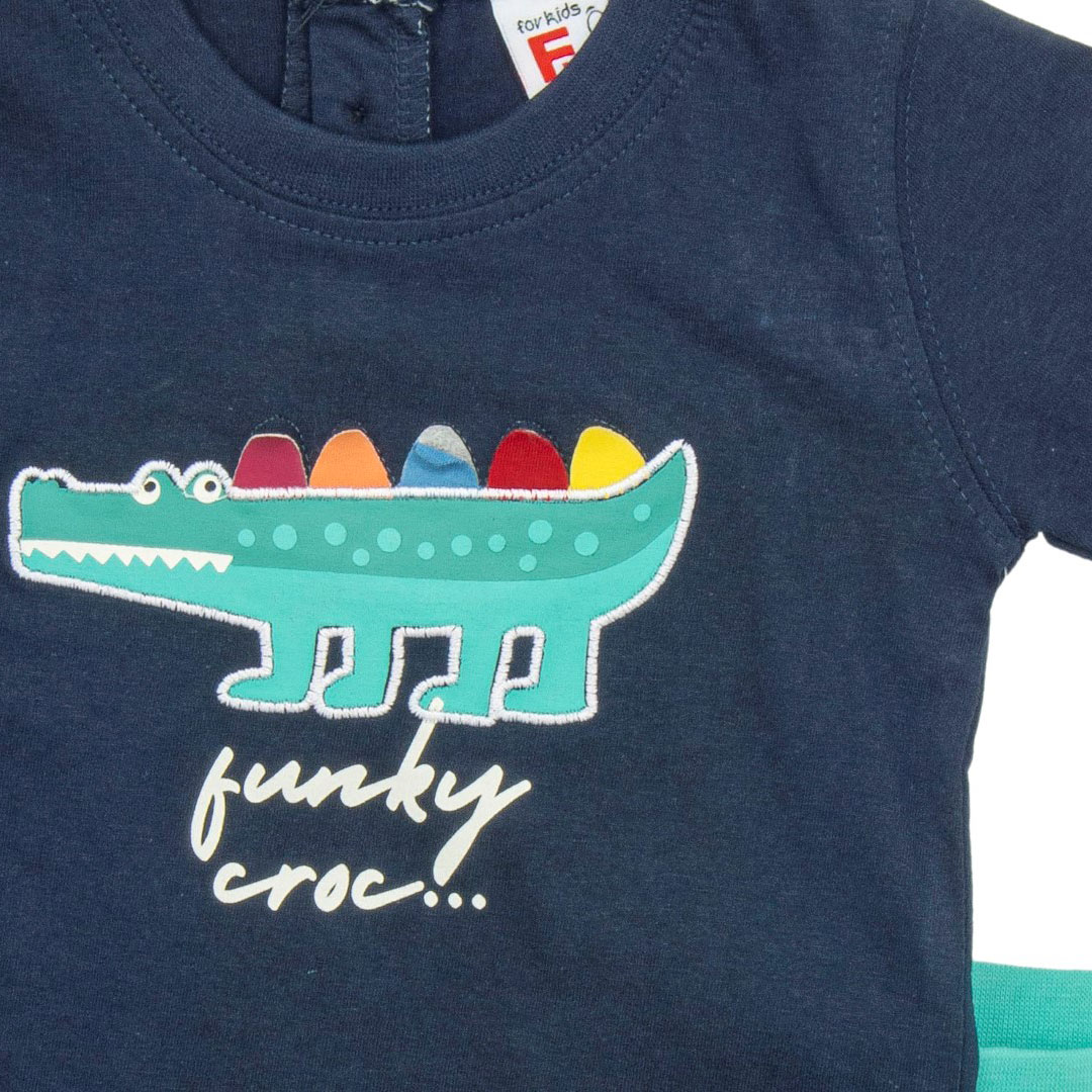 Funky Σετ Μακό Μηνών Αγόρι Μπλε/Άκουα Allover - Image 3