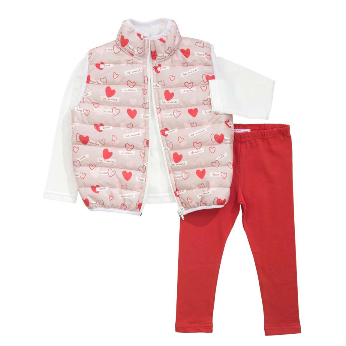 Funky Παιδικό Σετ Αμάνικο-Μπλούζα-Κολάν για Κορίτσι