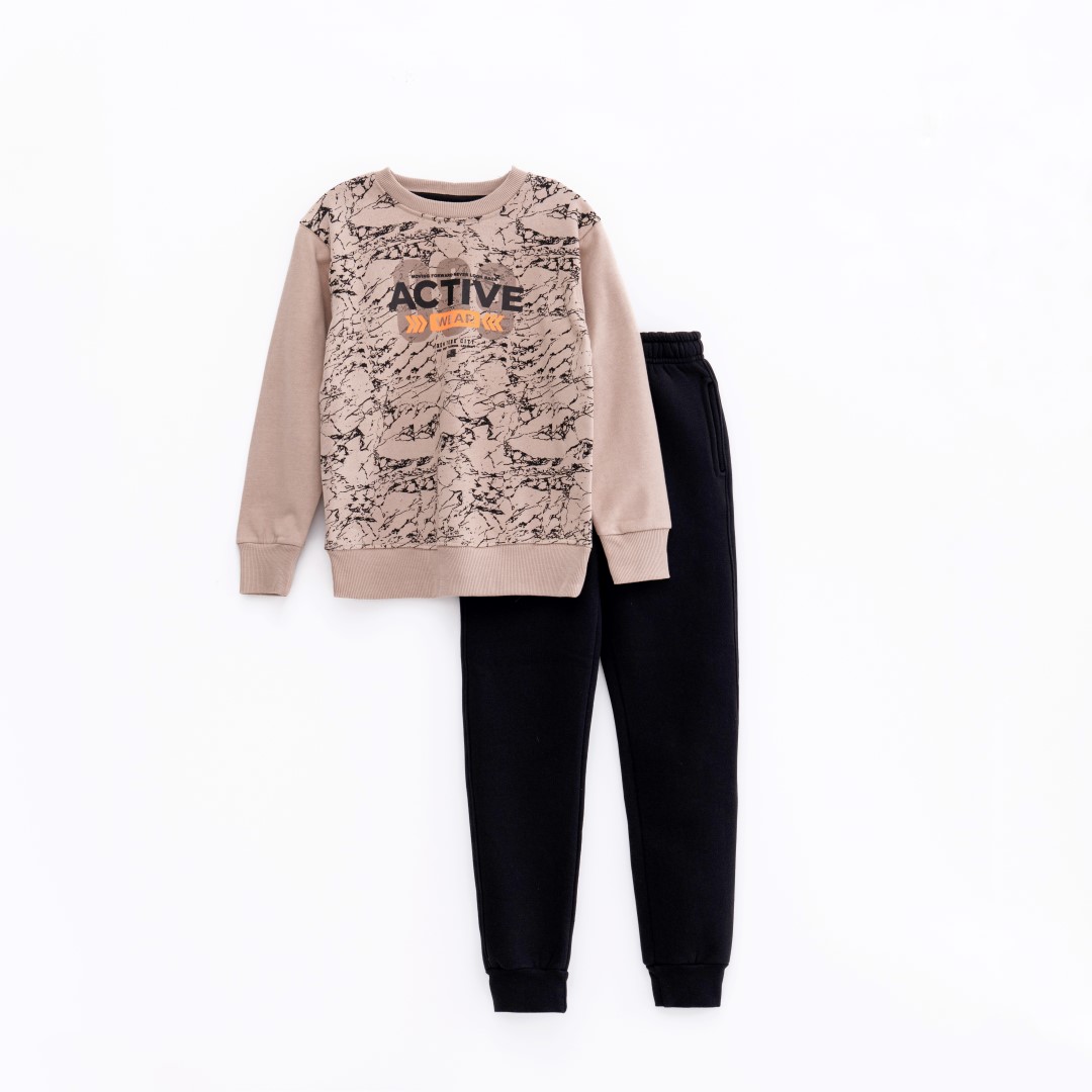Funky φόρμα φούτερ για αγόρι σε χρώμα -desert -μαύρο
