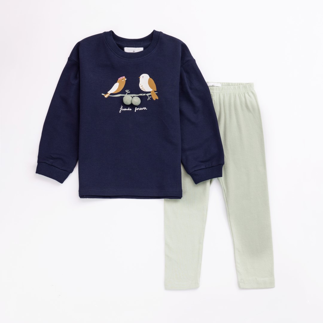 Σετ μπλουζοφόρεμα με κολάν