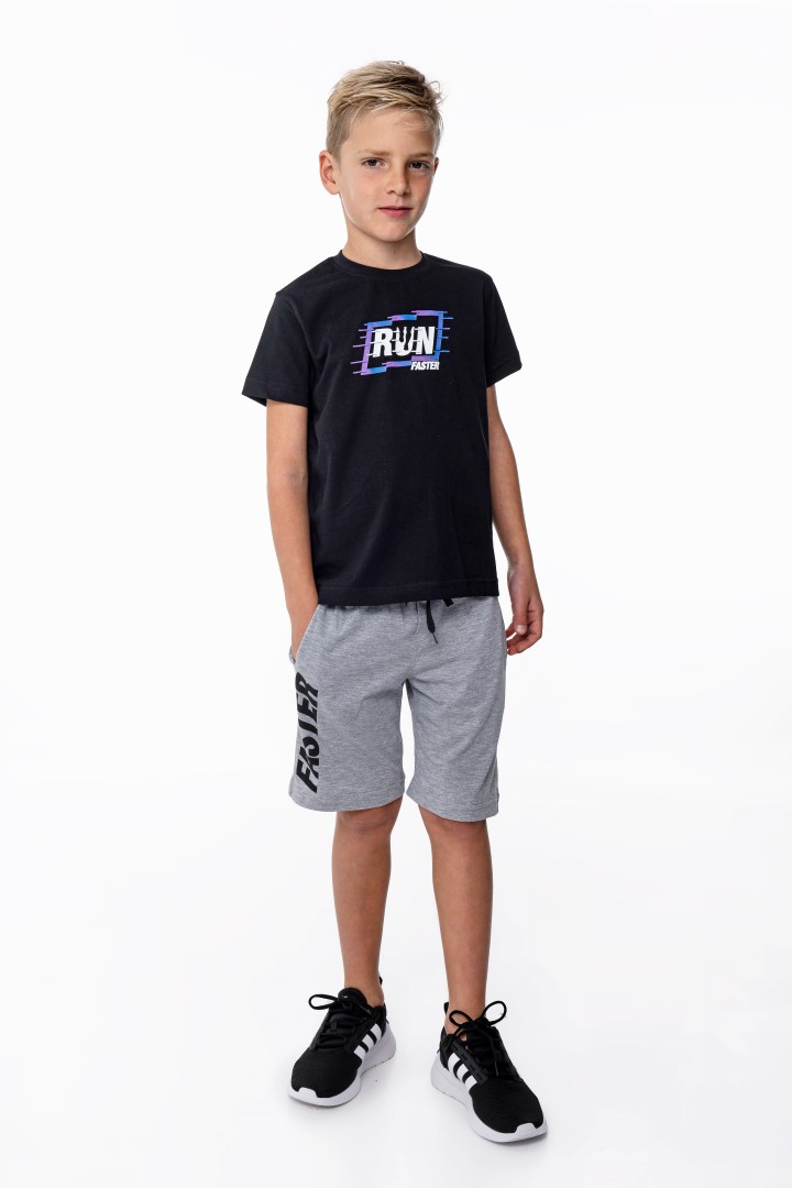 Σετ μακό αγόρι μαύρο/γκρί