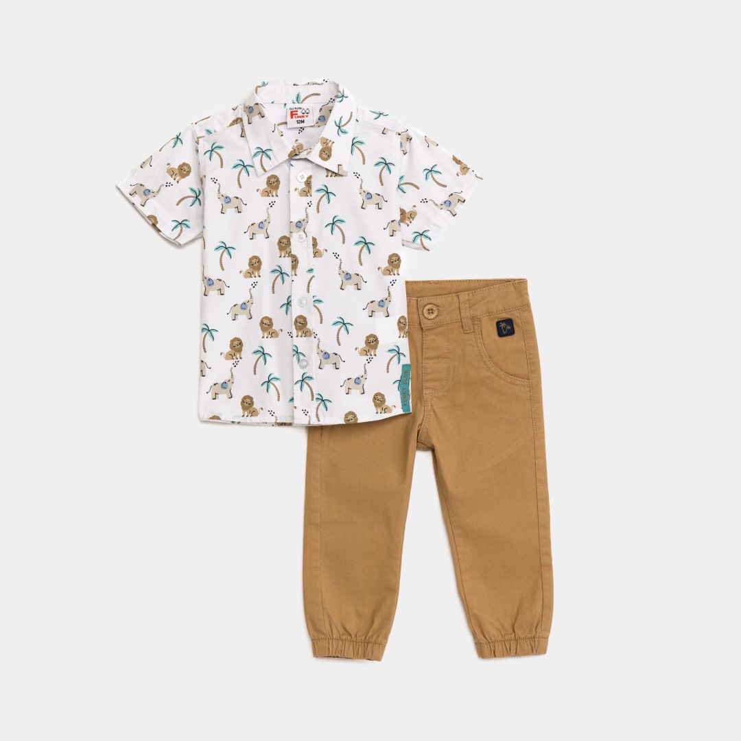 Funky Πουκάμισο κμ+παντελόνι σταθερό