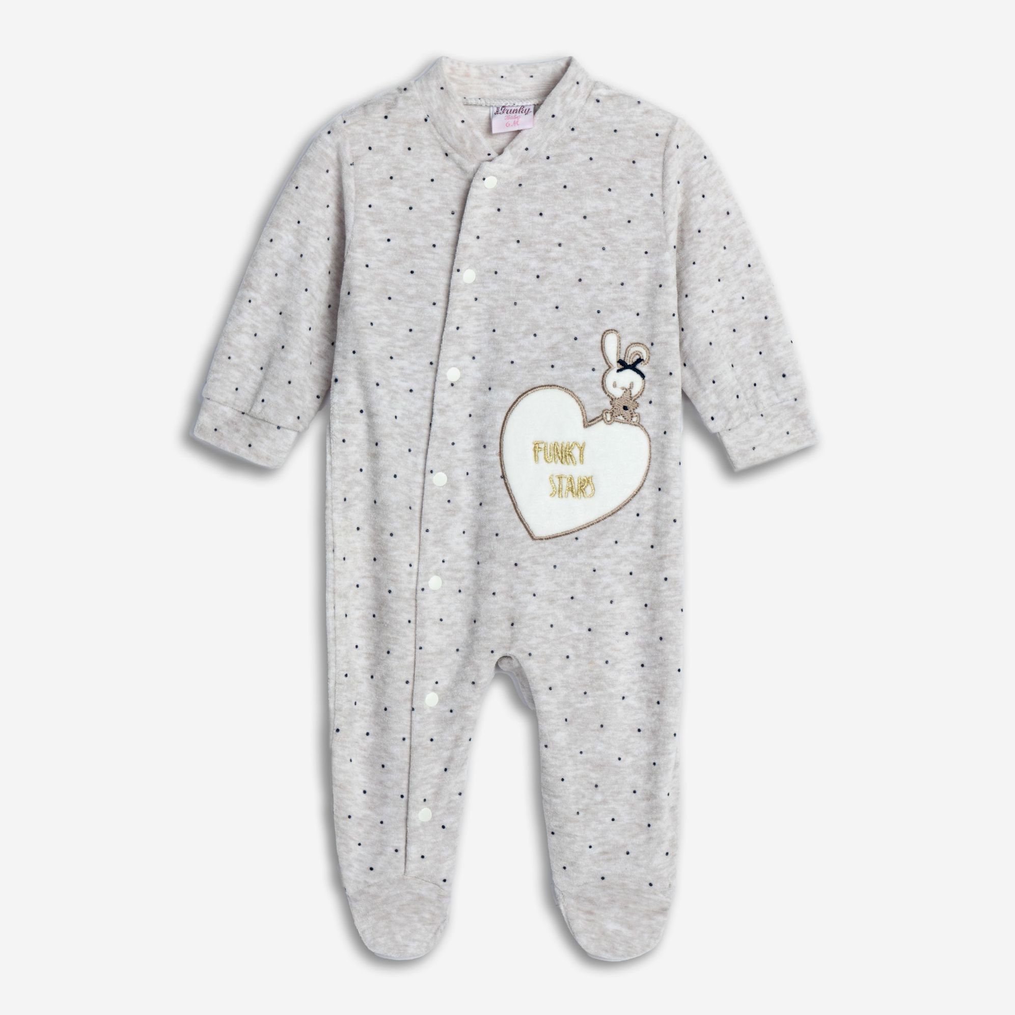 Φορμακι μακρυμανικο βελουτε κοριτσι μπεζ μελανζε