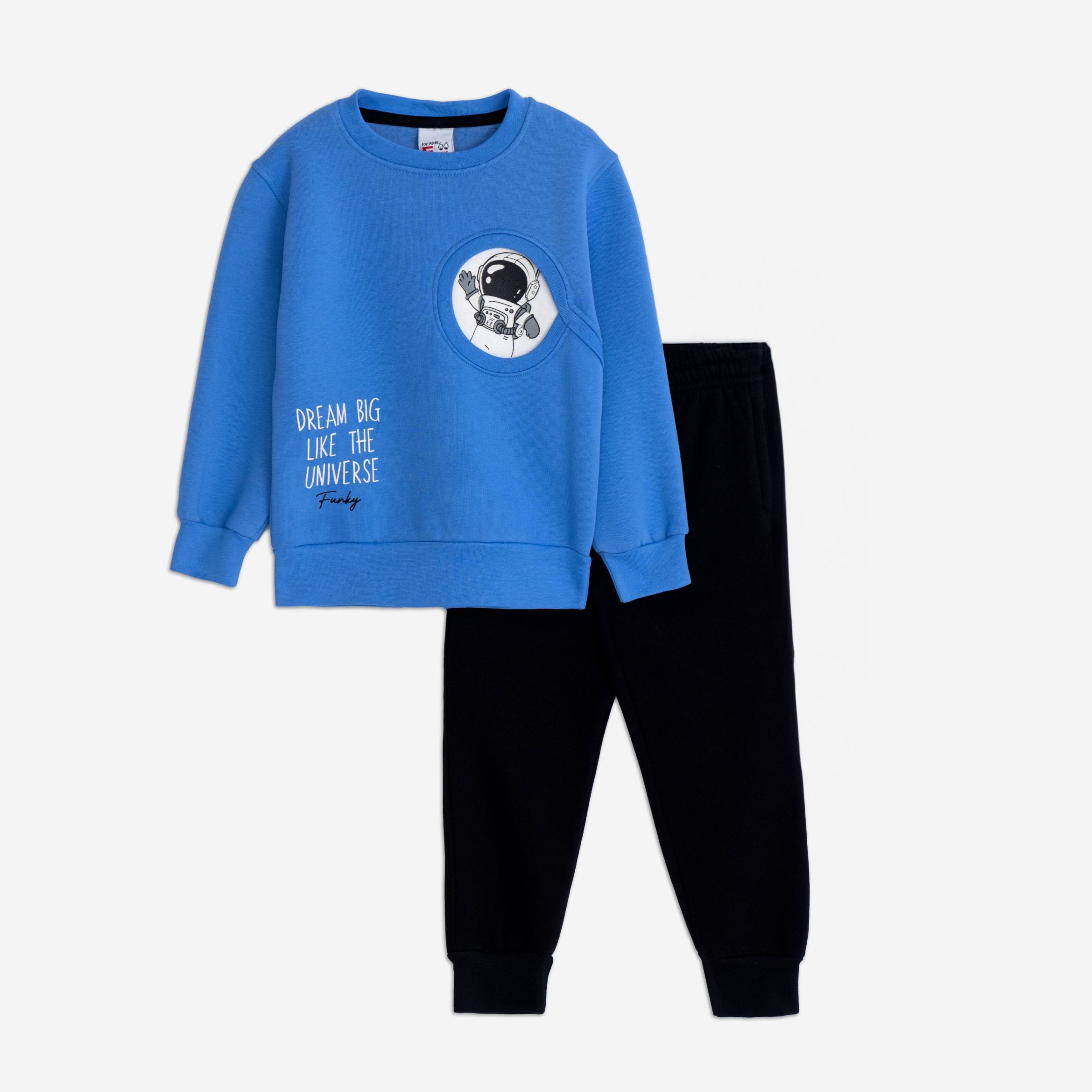 φορμα φουτερ αγορι riviera blue/μαυρο