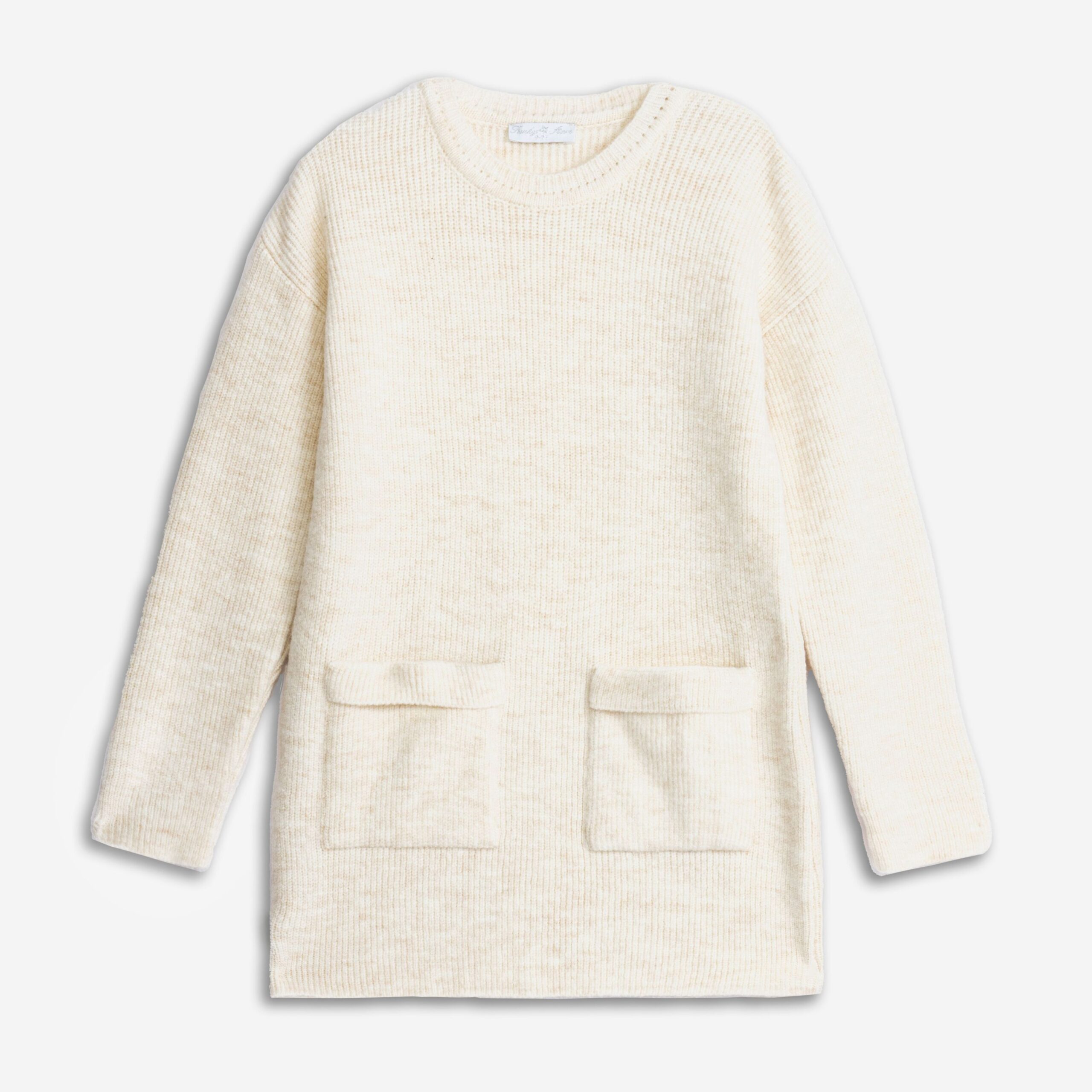 φορεμα πλεκτο κοριτσι σκουρο μπεζ μελανζε