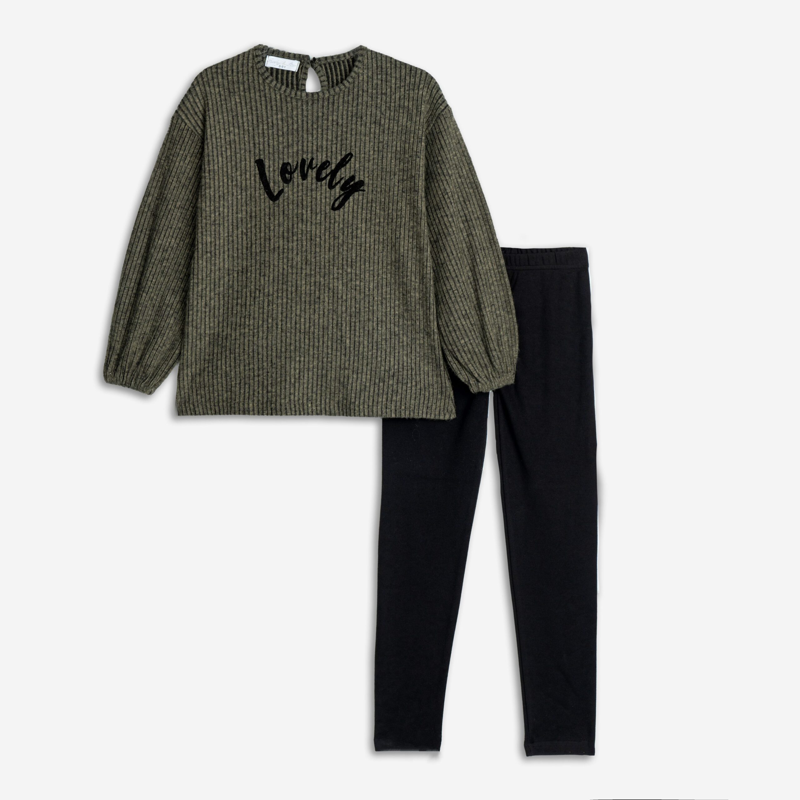 μπλουζοφορεμα+κολαν κοριτσι λαδι/μαυρο