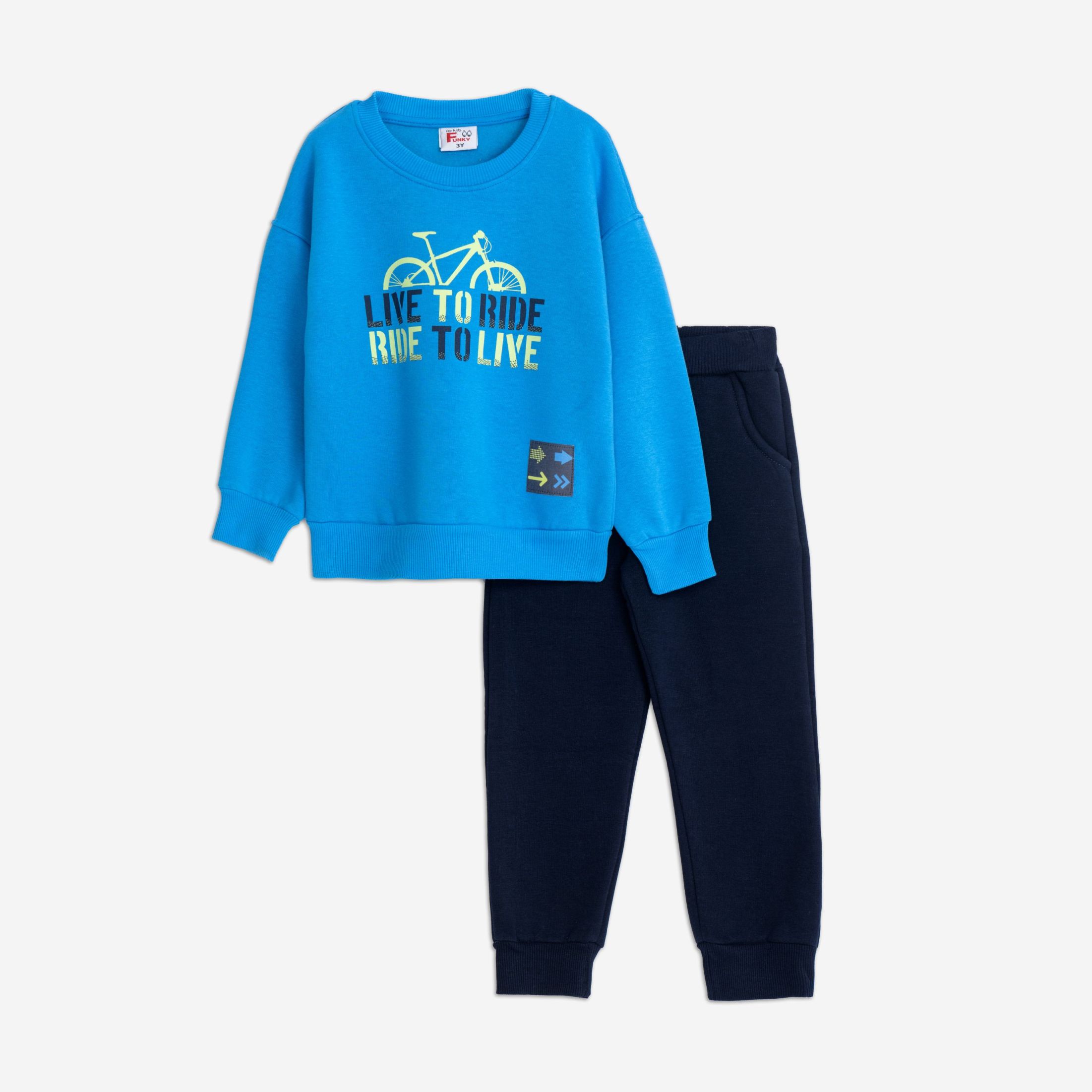 Φορμα φουτερ αγορι κυανο/μπλε