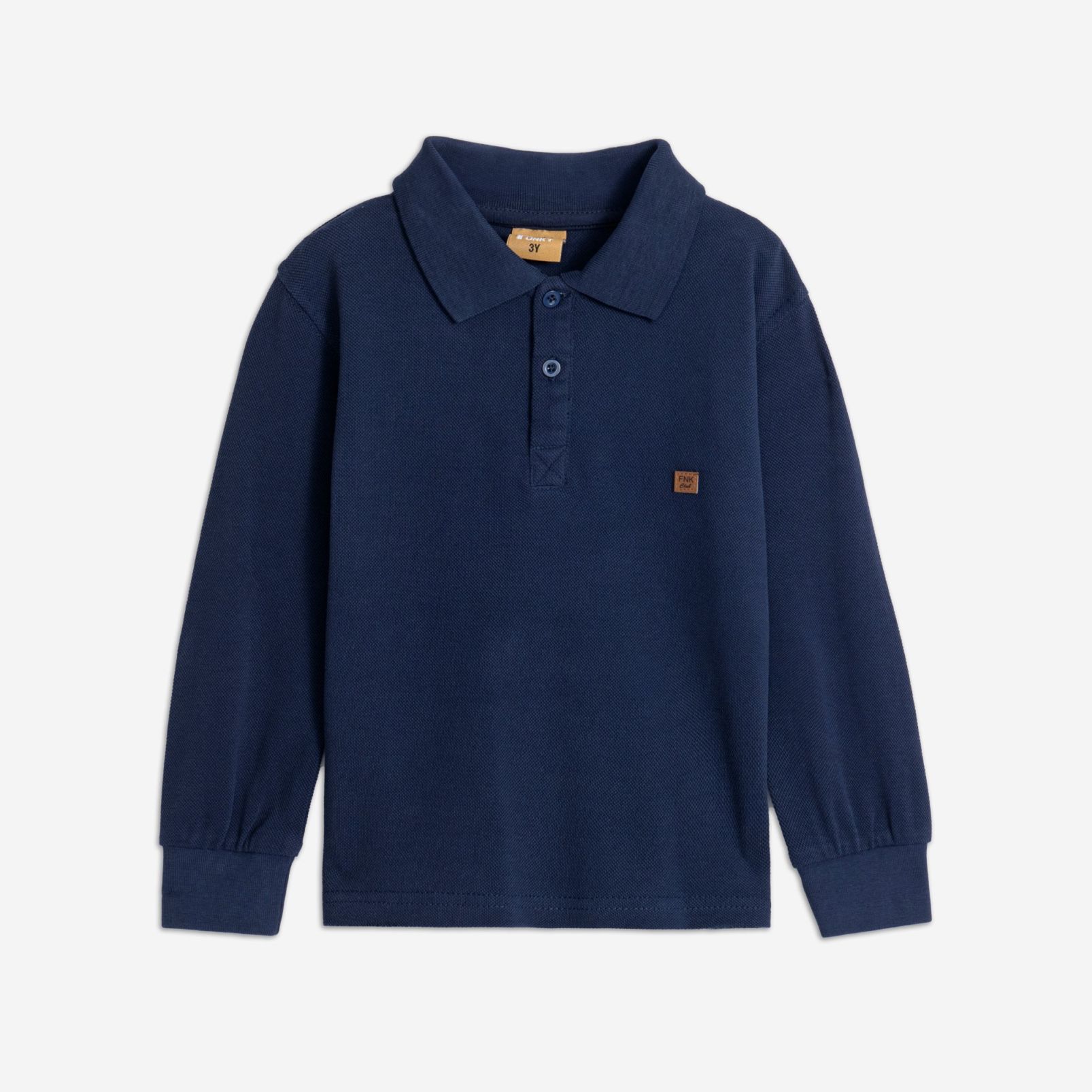 Μπλουζα πολο πικε μακρυμανικο μπλε