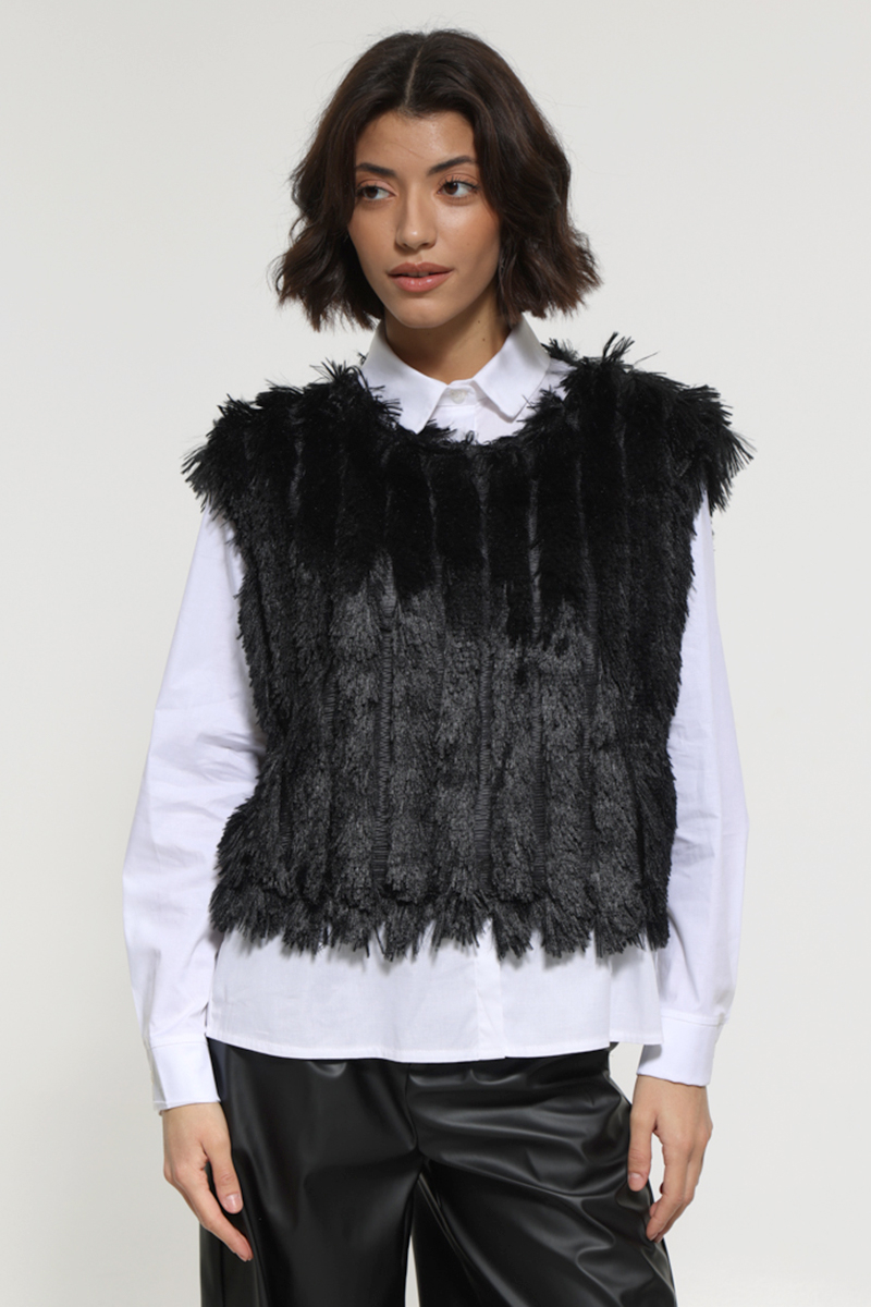 ΜΑΥΡΗ ΓΟΥΝΙΝΗ ΑΜΑΝΙΚΗ ΜΠΛΟΥΖΑ