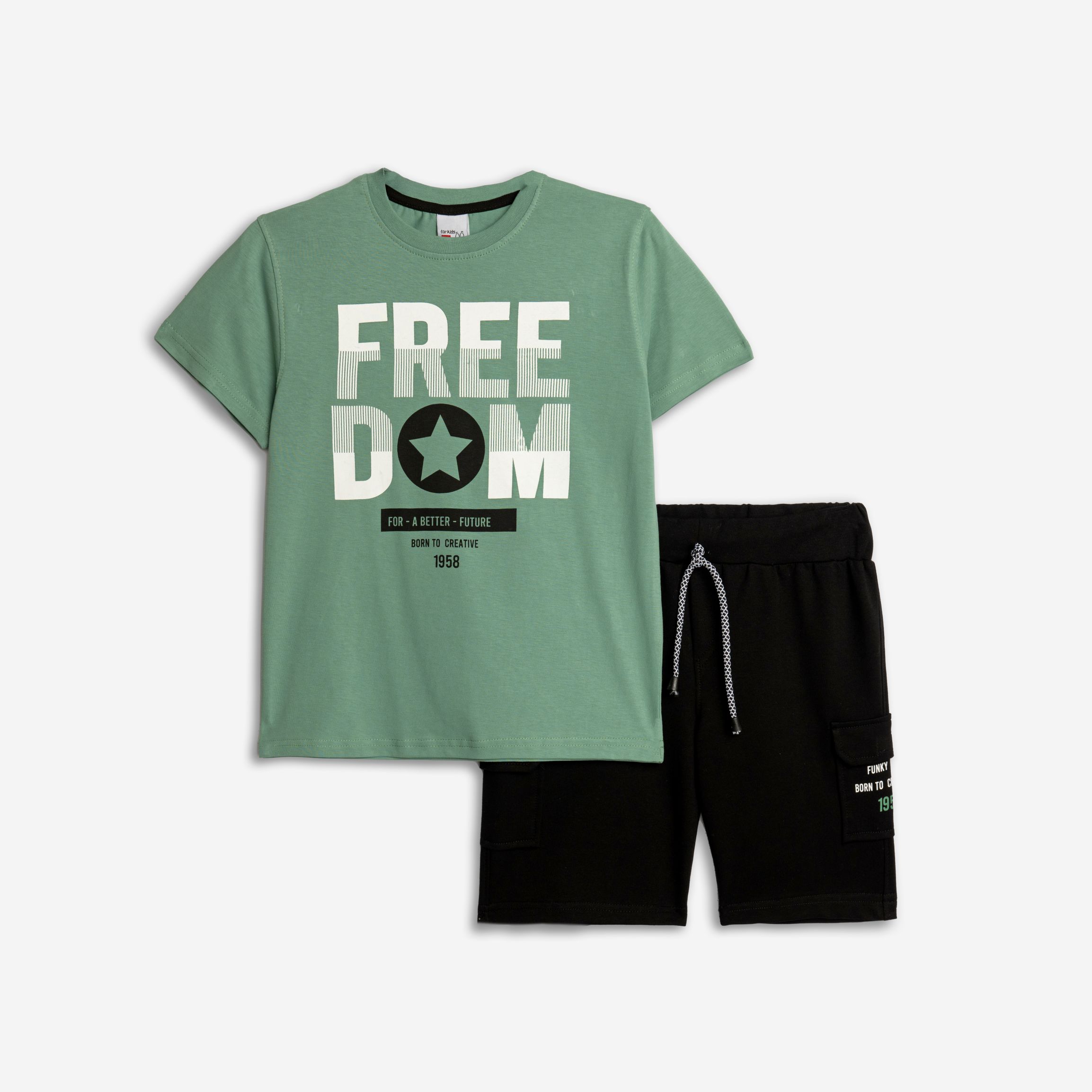 Σετ μακο+φουτερ αχν.  Αγορι garden/μαυρο