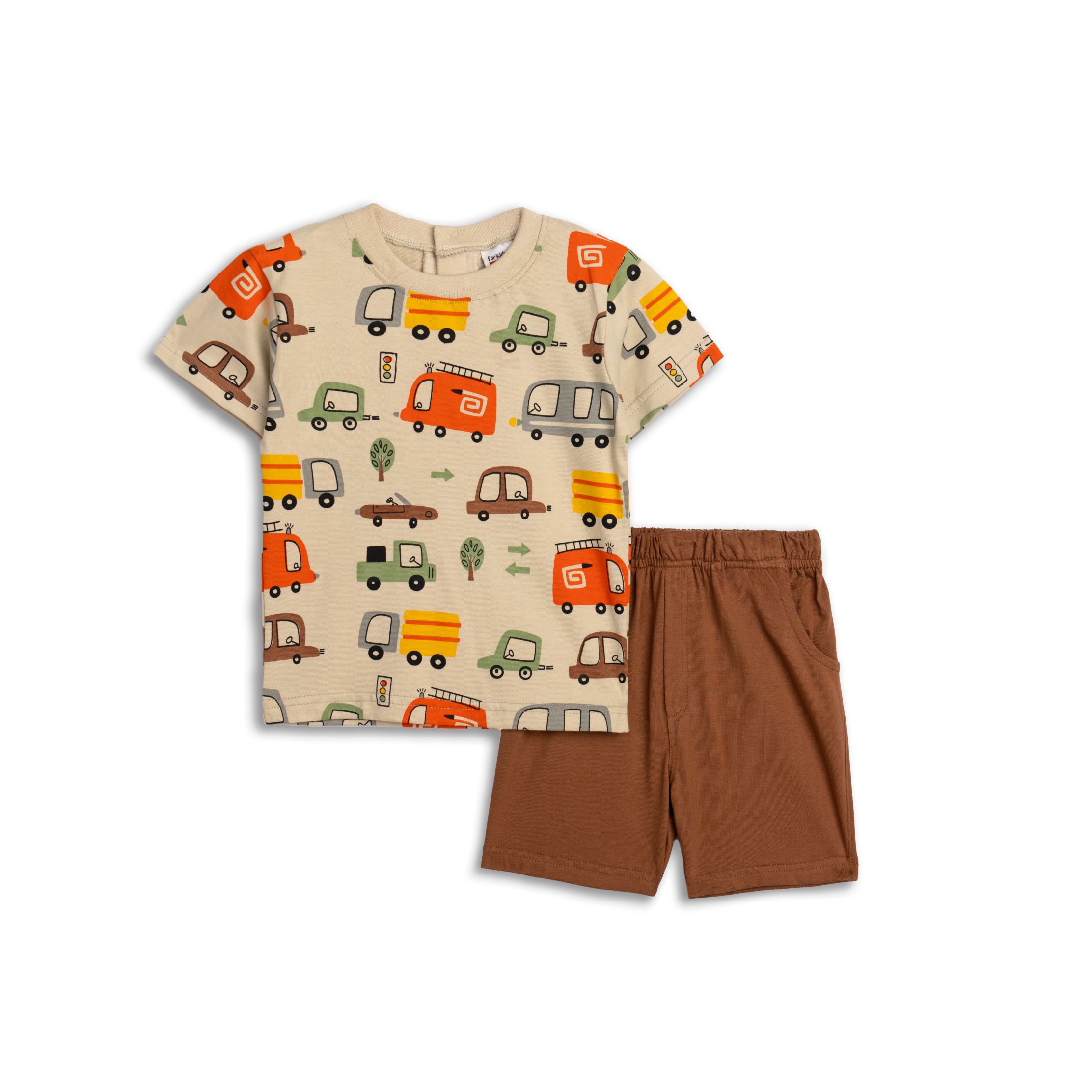 σετ μακο αγορι μηνων οε παγος allover/κανελα