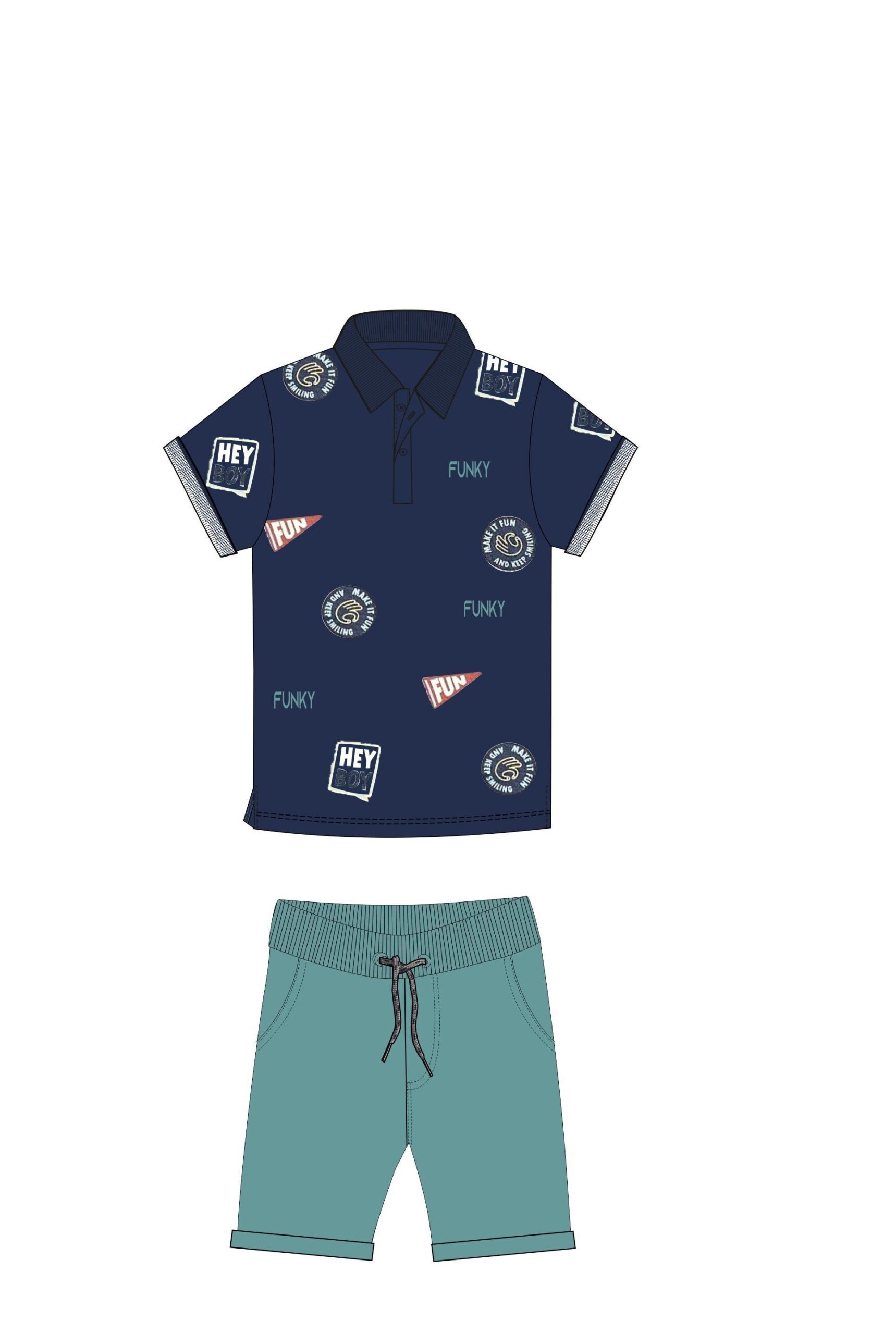 Σετ βερμουδα πικε αγορι