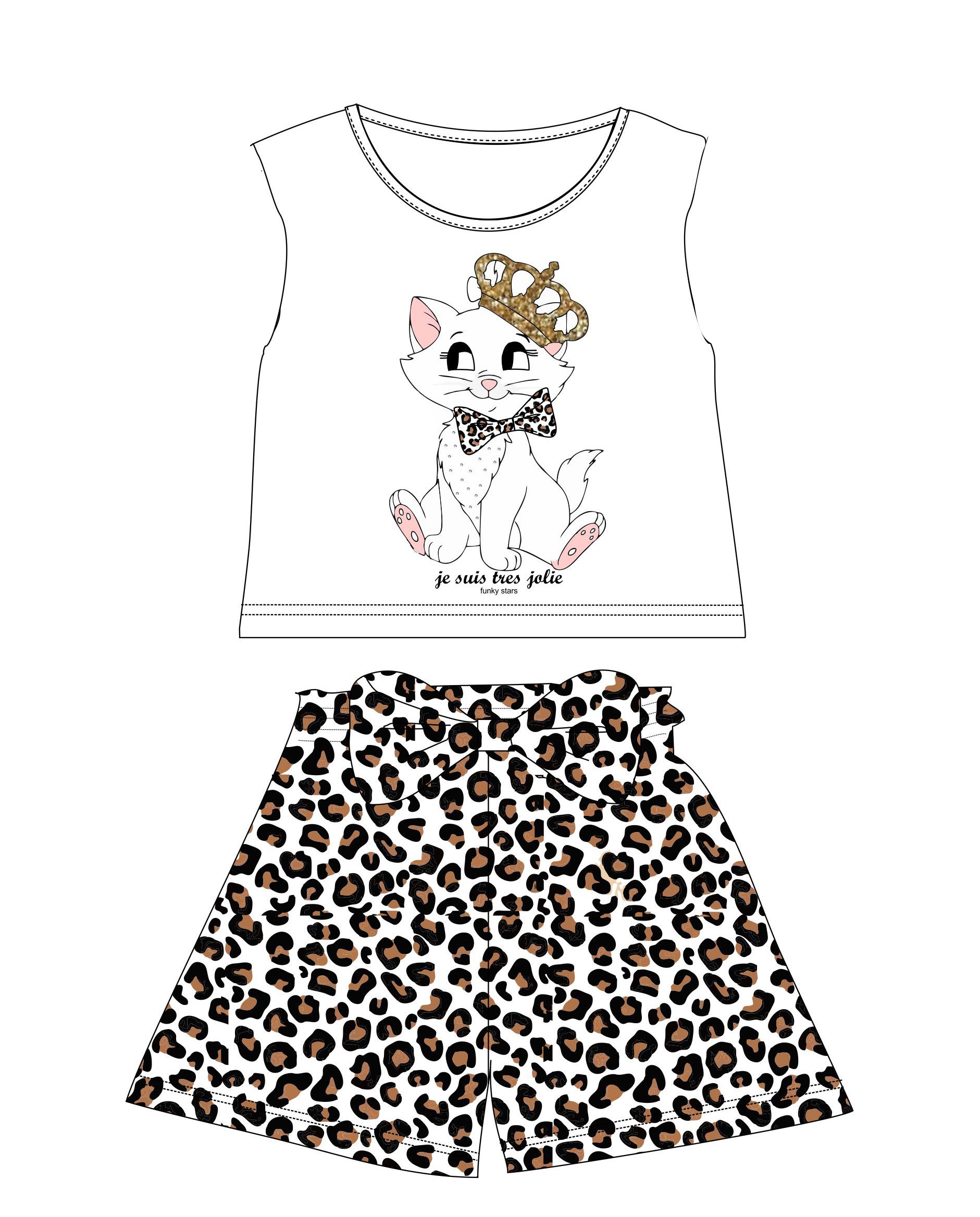 Σετ σορτς μακο κοριτσι λευκο