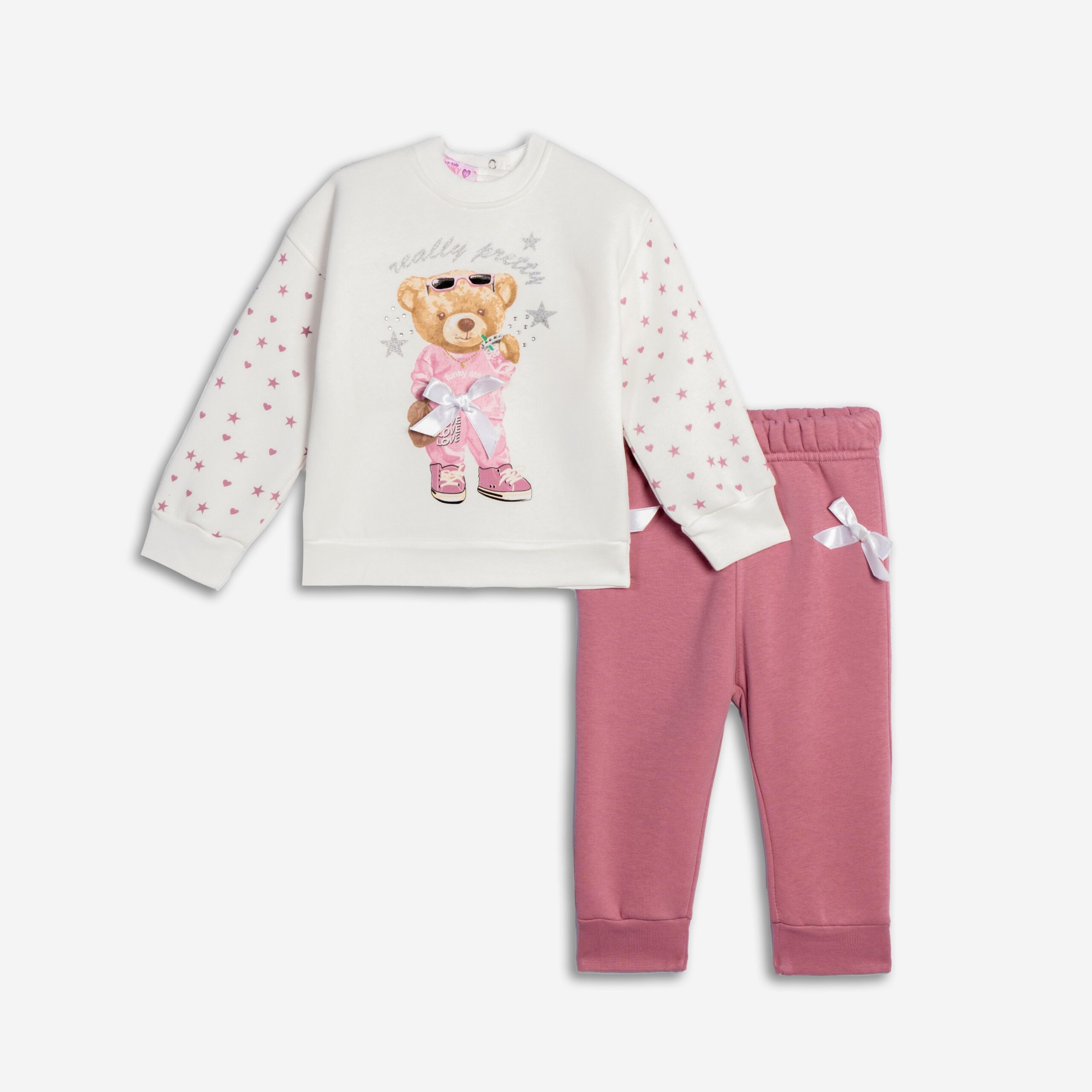 Σετ φόρμα φούτερ μηνών κορίτσι