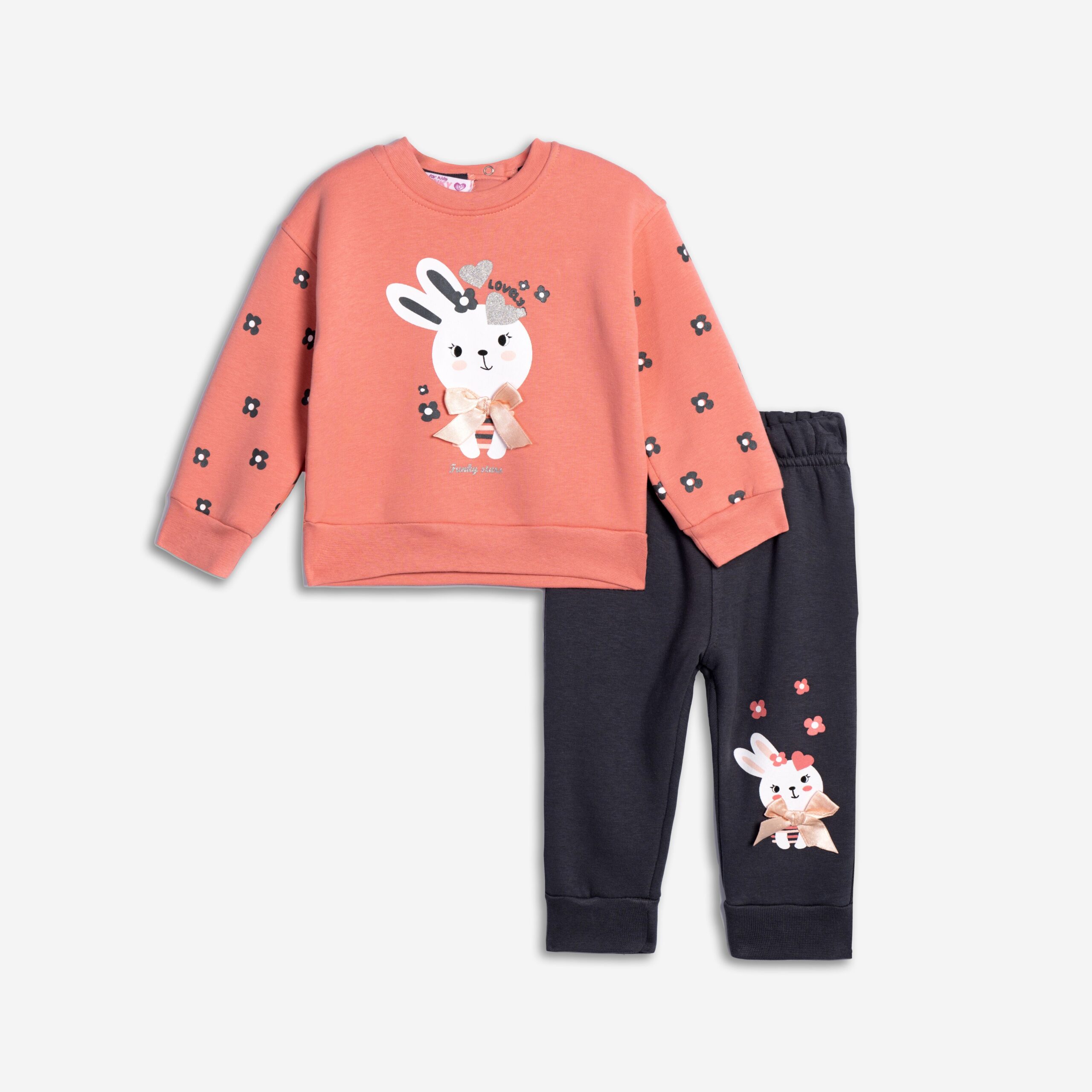 Σετ φόρμα φούτερ μηνών κορίτσι