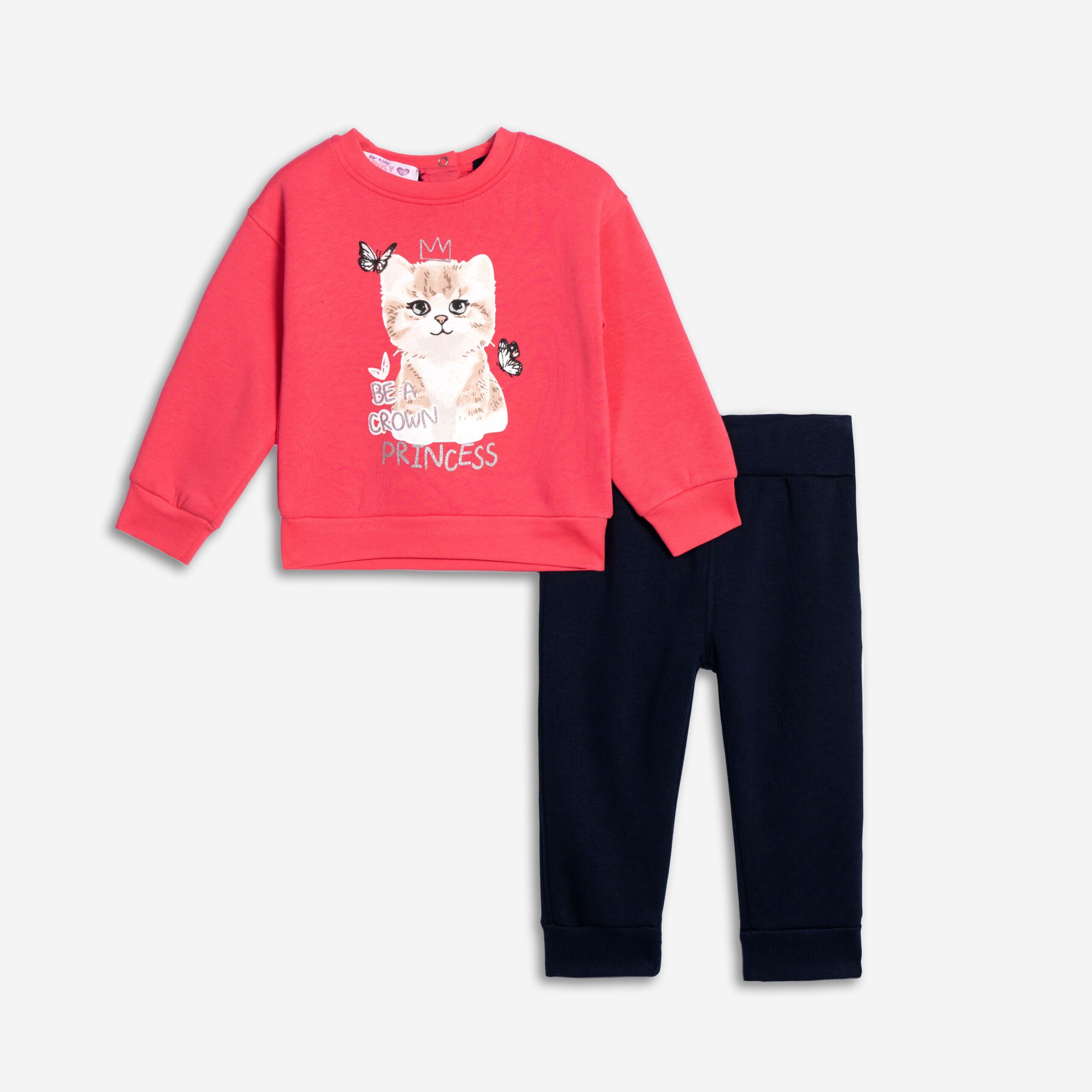 Σετ φόρμα φούτερ μηνών κορίτσι