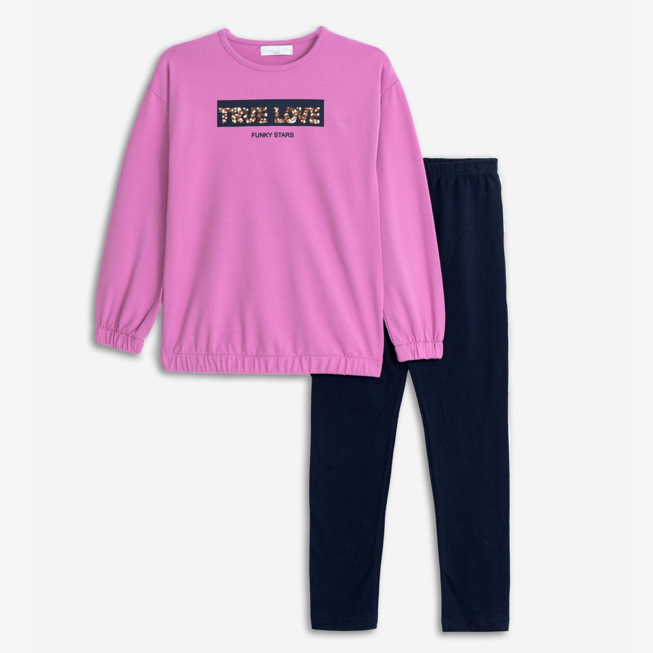 Μπλουζοφόρεμα με κολάν κορίτσι